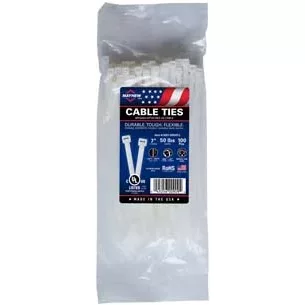 (image for) 7"x50LBS Natural Cable Ties