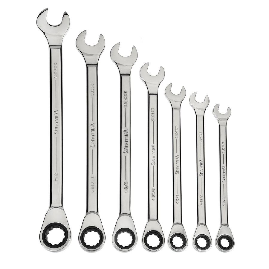 11/32" 12-Point SAE Standard Ratcheting Combination Wrench