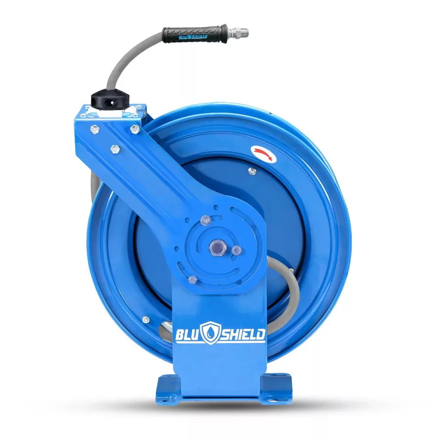 BluBird BluShield All-in-One Rubber Air Hose Reel 3/8" X 50(Dual