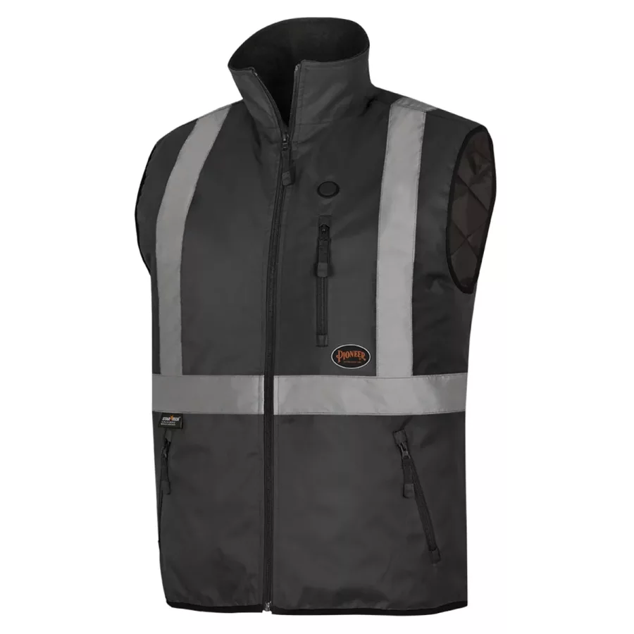 (image for) Pioneer Pioneer - Heated Safety Vest - Hi-Vis Black - Size Small