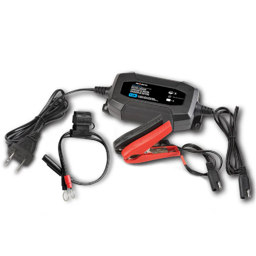 Projecta Battery Charger, 12V, 1.5A, 4 Stage Auto