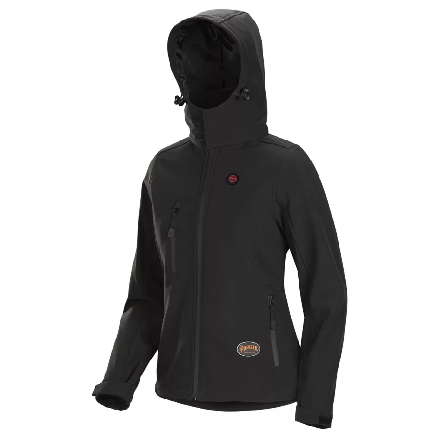 Pioneer Pioneer® - Women's Heated Softshell Jacket - Black - (image for) Pioneer Pioneer® - Women's Heated Softshell Jacket - Black -