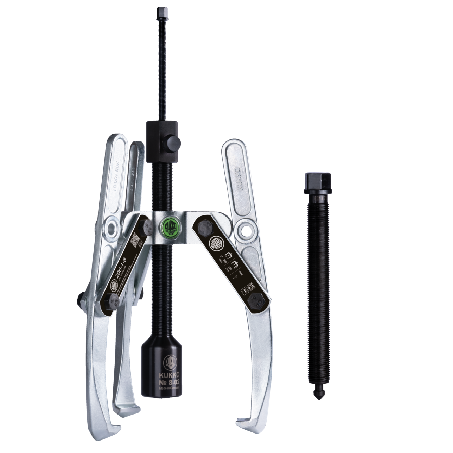 Heavy-duty, 3-arm puller with oscillating, height-adjustable pul