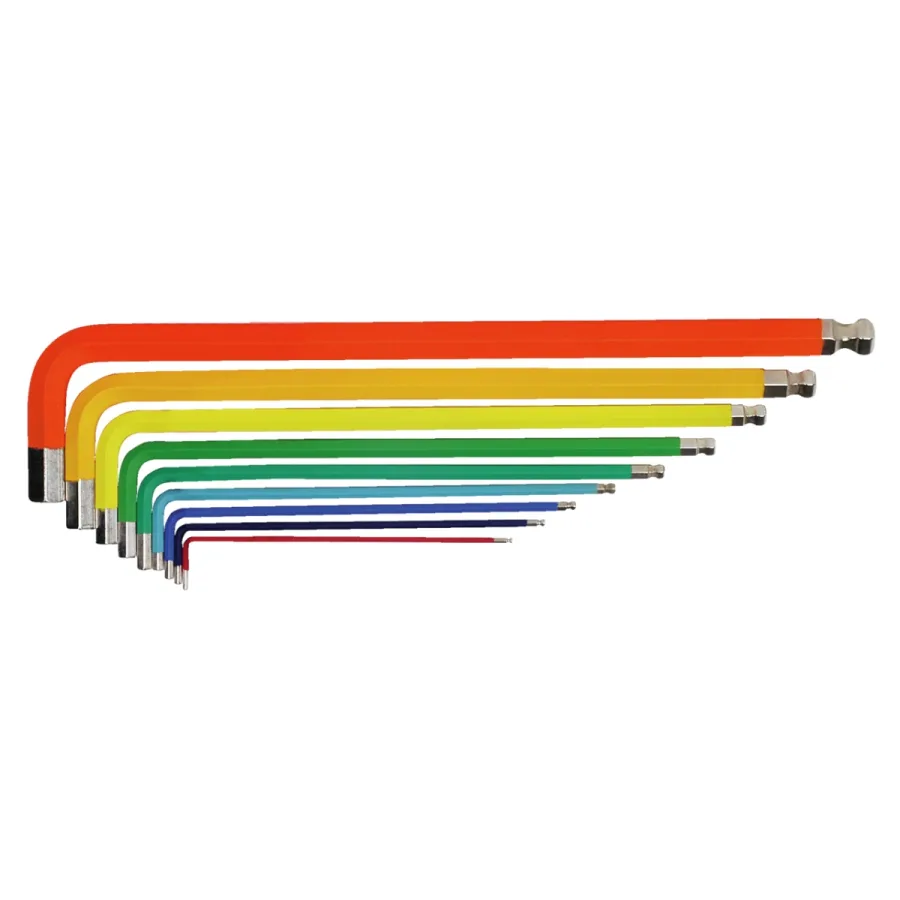 Offset screwdriver with ball head, long and color coded (image for) Offset screwdriver with ball head, long and color coded