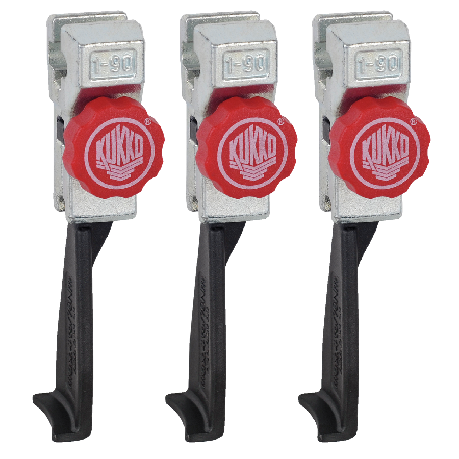3 narrow, quick-adjustable trigger hooks (set)