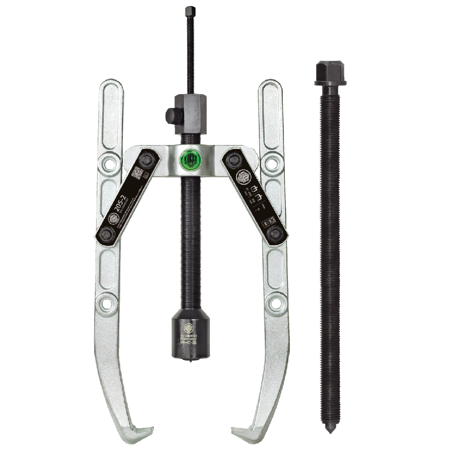Heavy-duty, 2-arm puller with oscillating, height-adjustable pul
