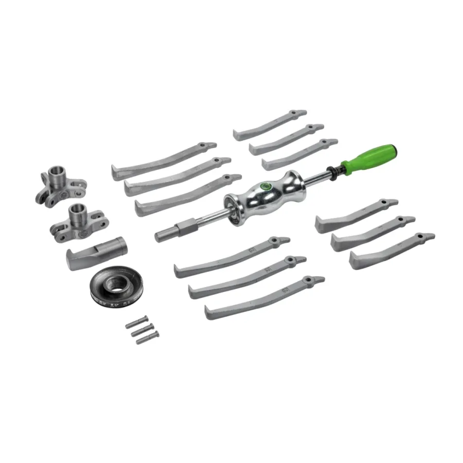 Puller set with sliding hammer, up to 150 mm spread, 170 mm reac (image for) Puller set with sliding hammer, up to 150 mm spread, 170 mm reac