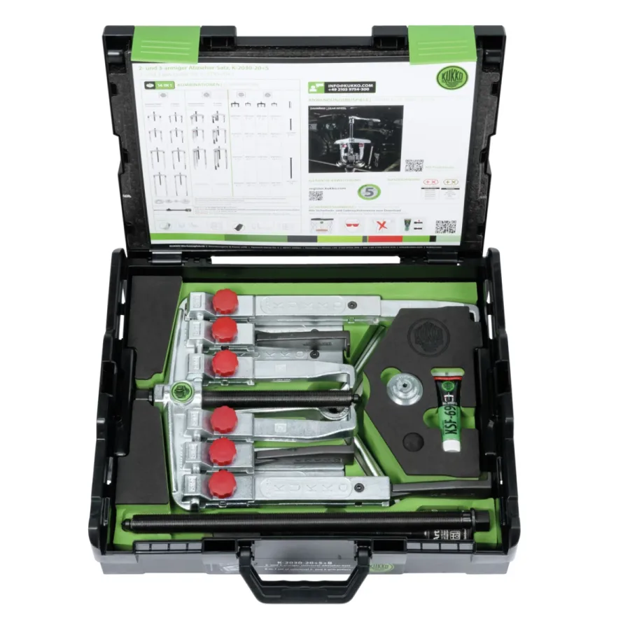 (image for) 2-, 3-jaw universal puller set with two different puller jaw typ