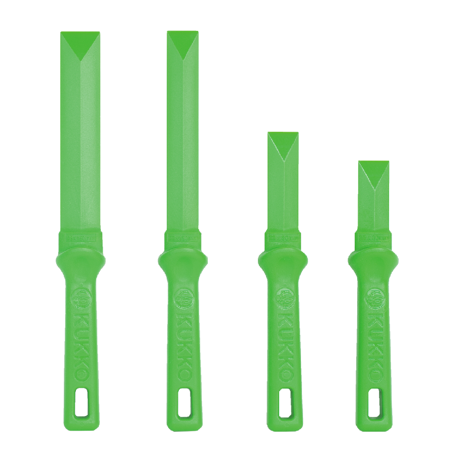 Soft scraper set with 60/80/150 mm blade length