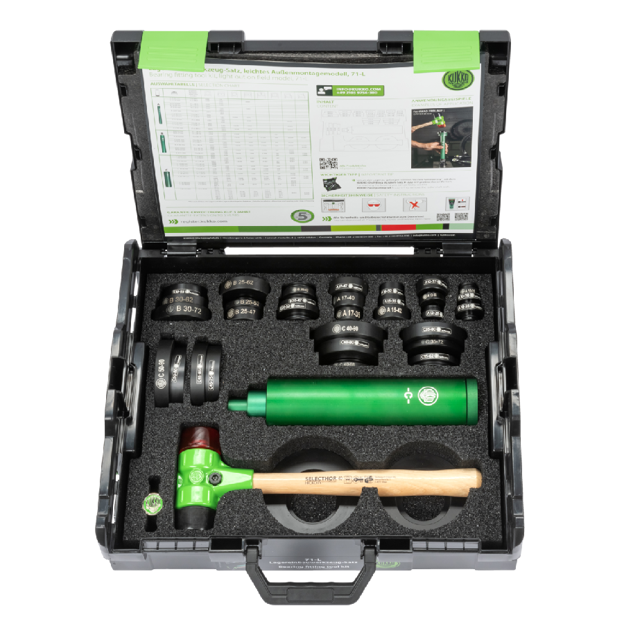 Bearing installation tool set, lightweight external mounting mod