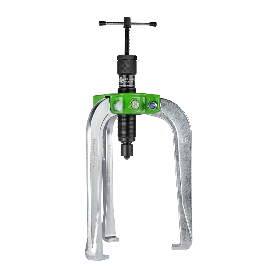 Handy, 3-arm puller with power-transmitting, self-centering pull