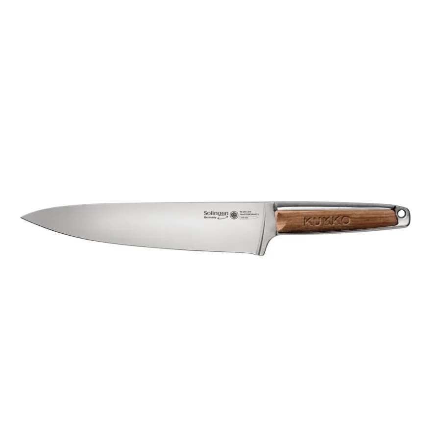(image for) Chef's knife with walnut handle, 210 mm blade length, for Fruits