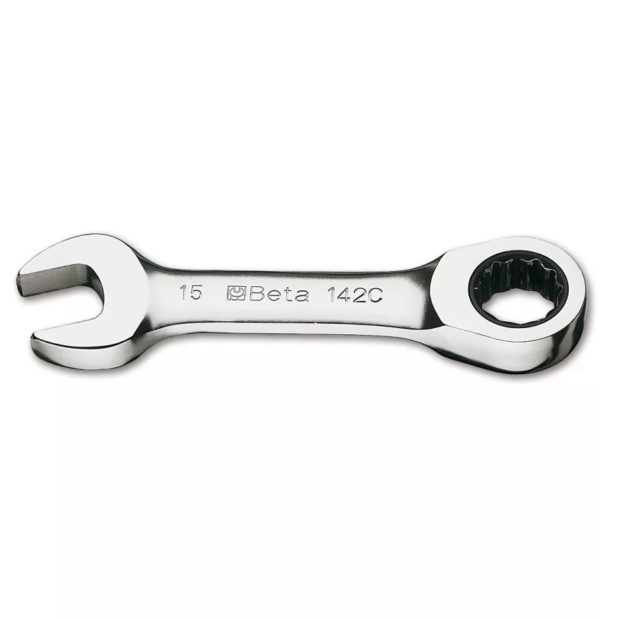 Beta 142 Short Series, 12-Point Ratcheting Combination Wrench, S Beta 142 Short Series, 12-Point Ratcheting Combination Wrench, S