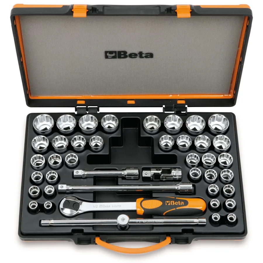 (image for) Beta 920/C37 Set of 42 1/2" Drive 12-Point Sockets and Accessori