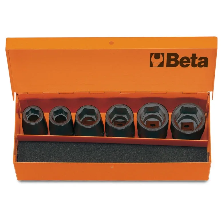 (image for) Beta 720/C6 Set of 6 1/2" Drive Impact Sockets in Case, Metric 1