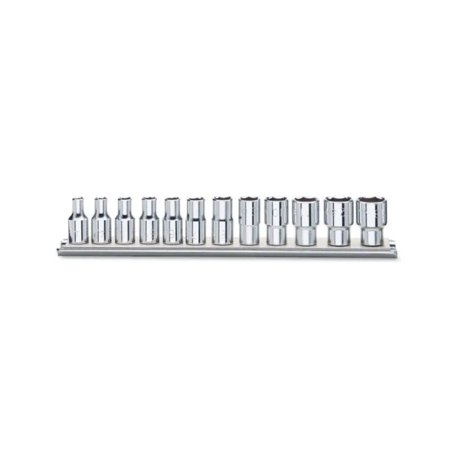 (image for) Beta 900MB/SB12 Set of 12 1/4" Drive, 12-Point Hand Sockets with