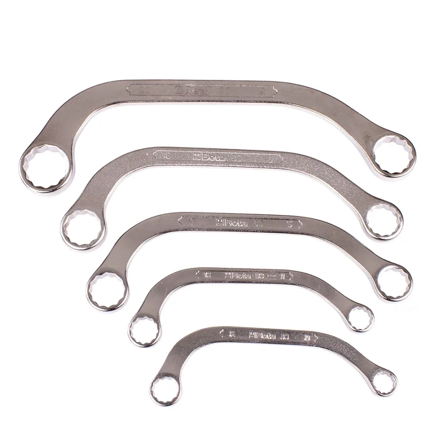 (image for) Beta 83/S5 5- Piece Half Moon Box End Wrench Set, Metric