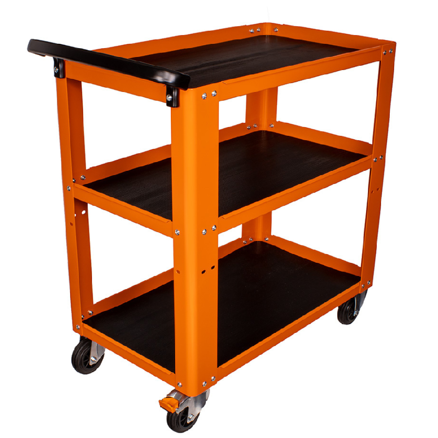 Beta C51 Easy Trolley 3-Shelf Shop Cart, Orange