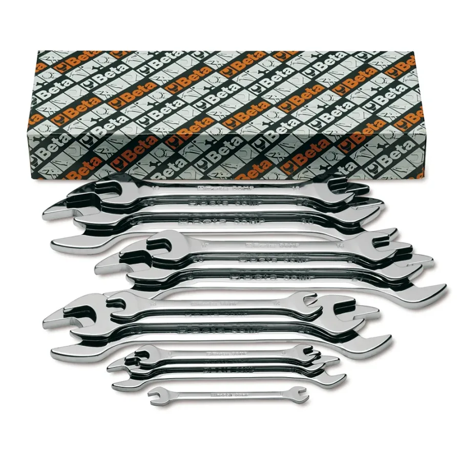 Beta 55/S13 Metric Set of 13 Double End, Open End Wrenches, 6x7m
