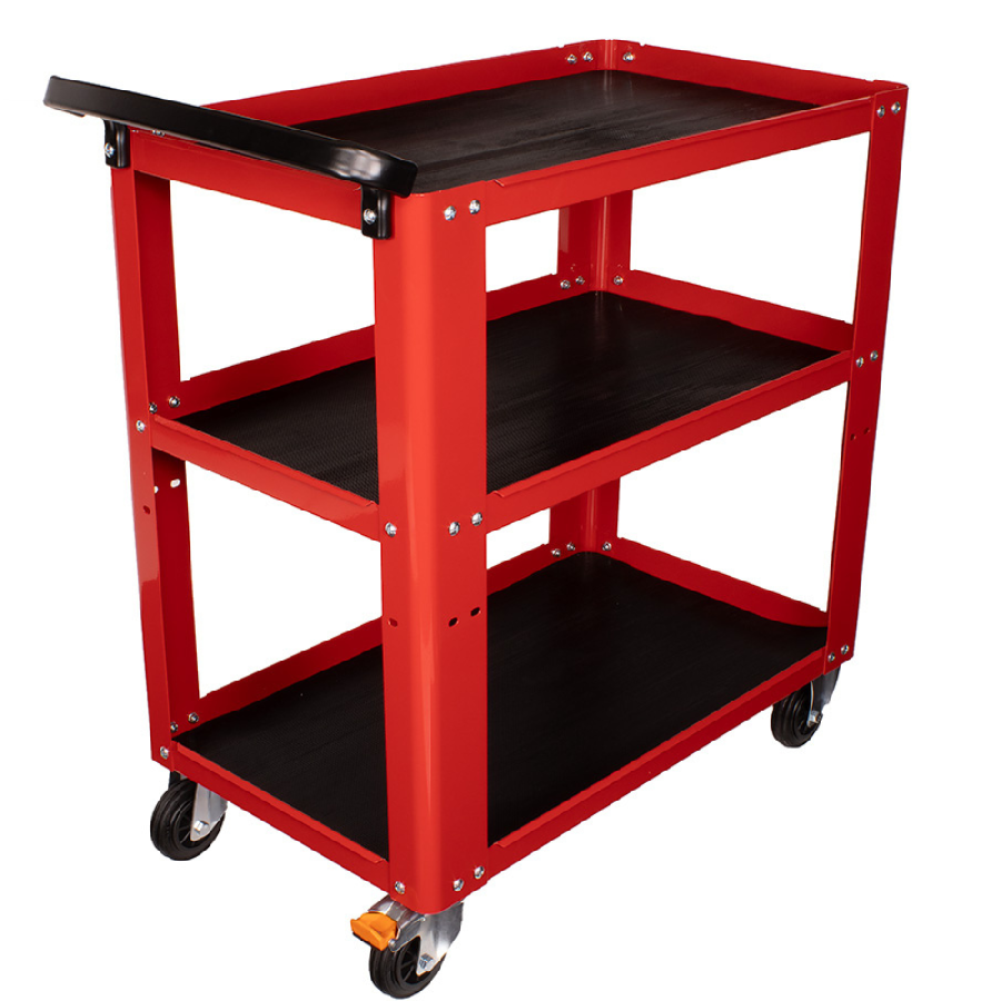 Beta C51 Easy Trolley 3-Shelf Shop Cart, Red