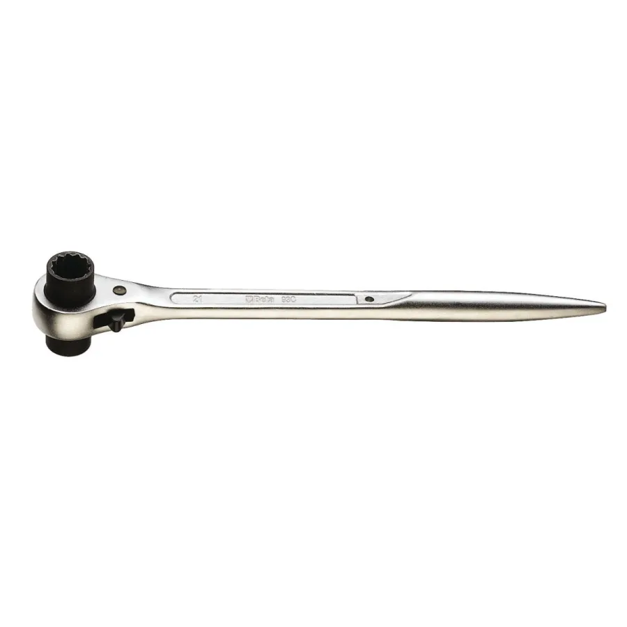 (image for) Beta 93C Double-Sided Scaffolding Ratchet Wrench, Metric 21mm x