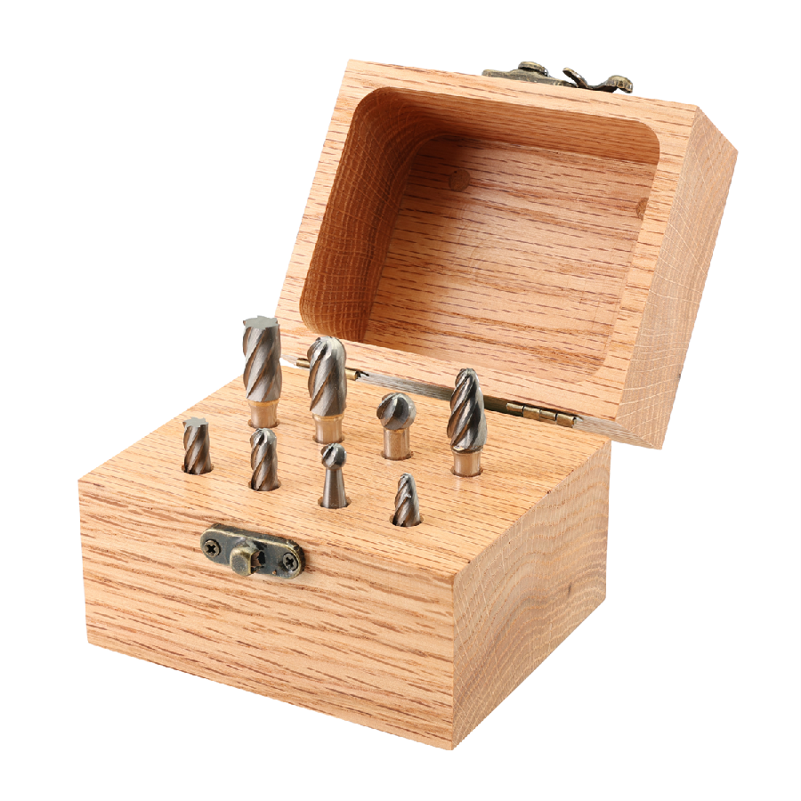 KnKut 8 Piece Alumacut Carbide Burr Set with 1/4-inch Shanks