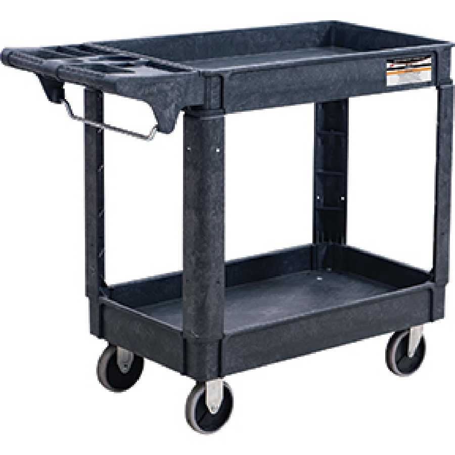 HEAVY DUTY MEDIUM PLASTIC UTILITY CART
