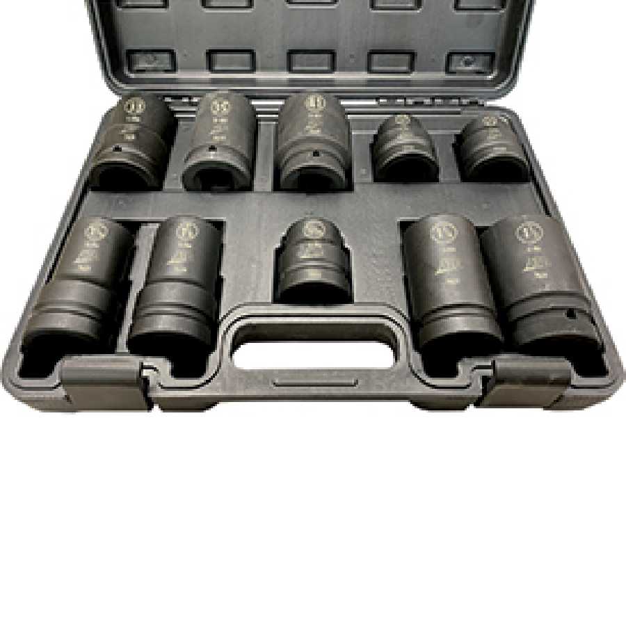 10-Pc. 1" Drive SAE & Metric Socket Set