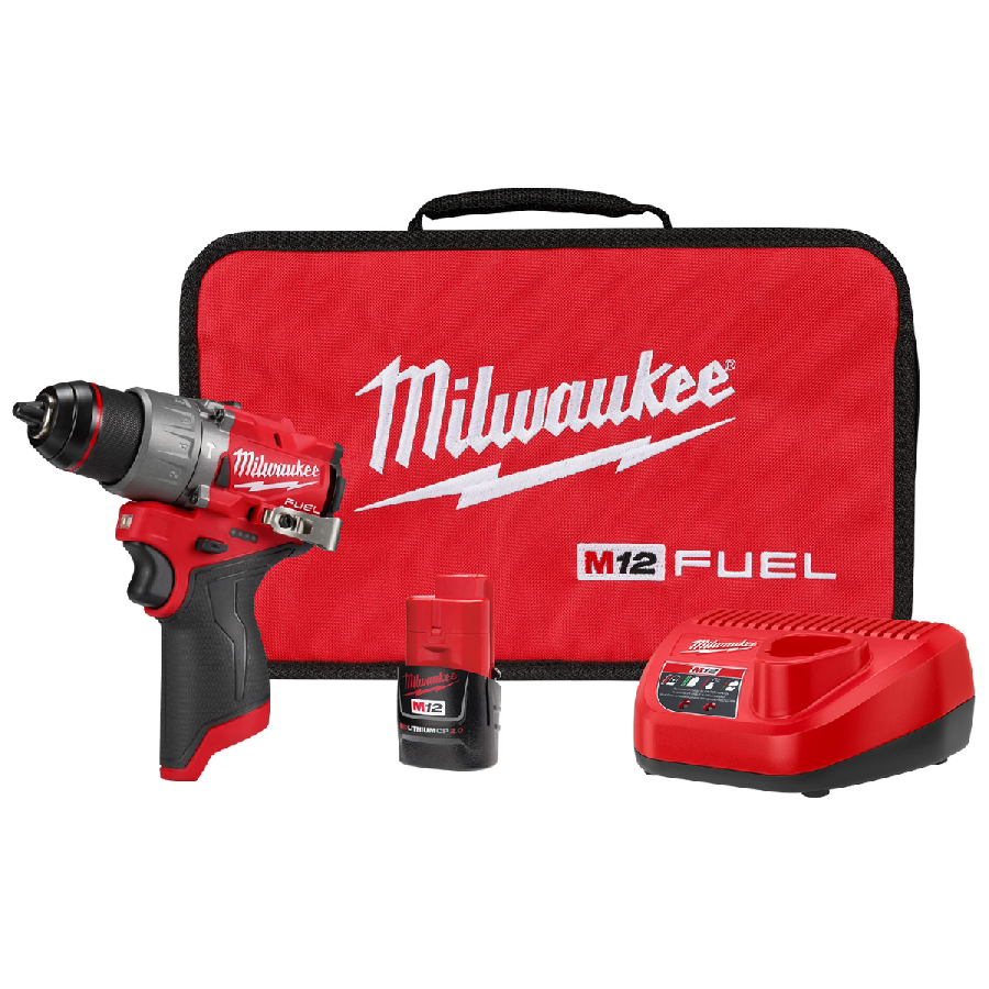 Milwaukee Tool M12 FUEL 1/2 Hammer Drill/Driver Kit