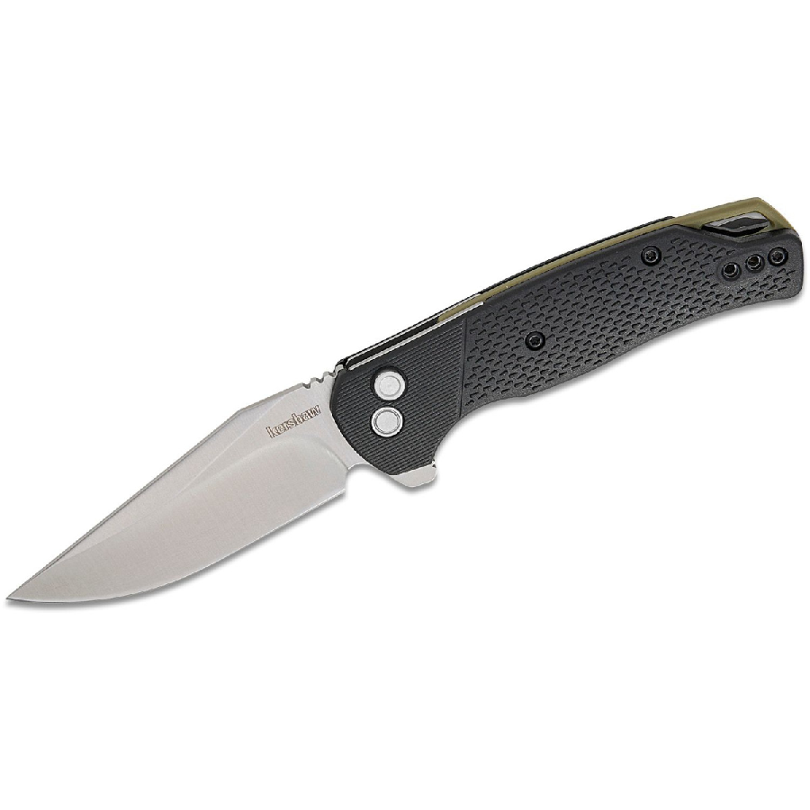 Kershaw Runoff Manual Open Button Lock 8Cr13MoV Clip Point Blade