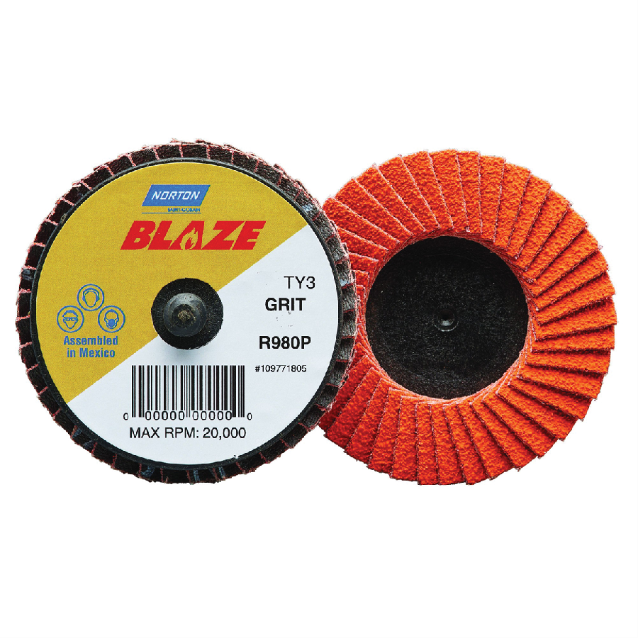 Norton Blaze 90152 R980P Series Type 27 Quick Change Flat Mini F