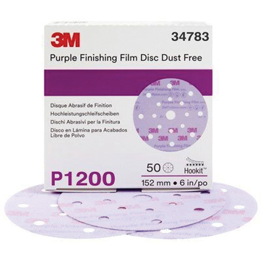 3M Co. 34783 260L Series Dust Free Abrasive Disc, 6 in Dia, P120
