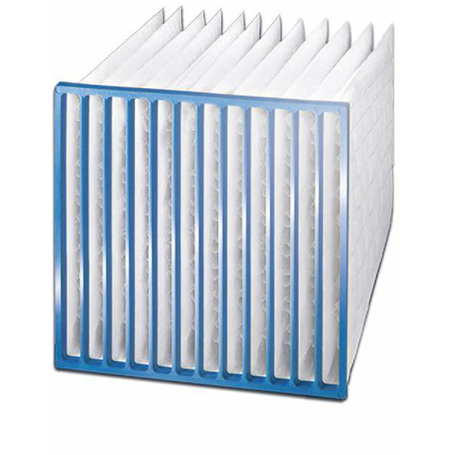 Viledon Filters 000-040 6 Pocket Filter with Frame, 23 in W x 8