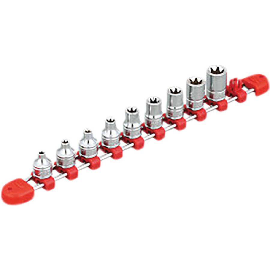 3/8"sq. E-Type Torx Socket SET (9pcs.)