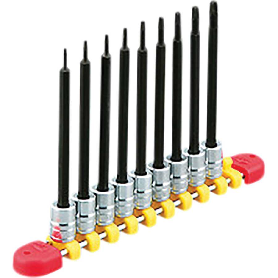 1/4"sq. TT-Type Torx bit Socket Set (9pcs.)