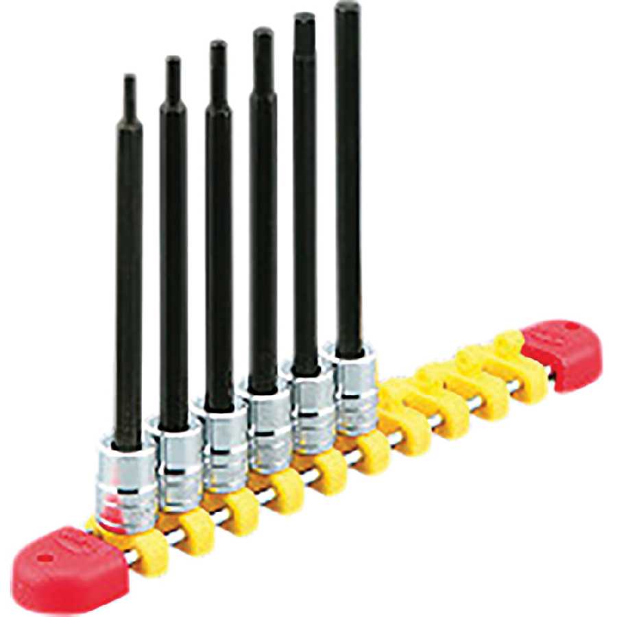 1/4"sq. Long Hex bit Socket Set (6pcs.)