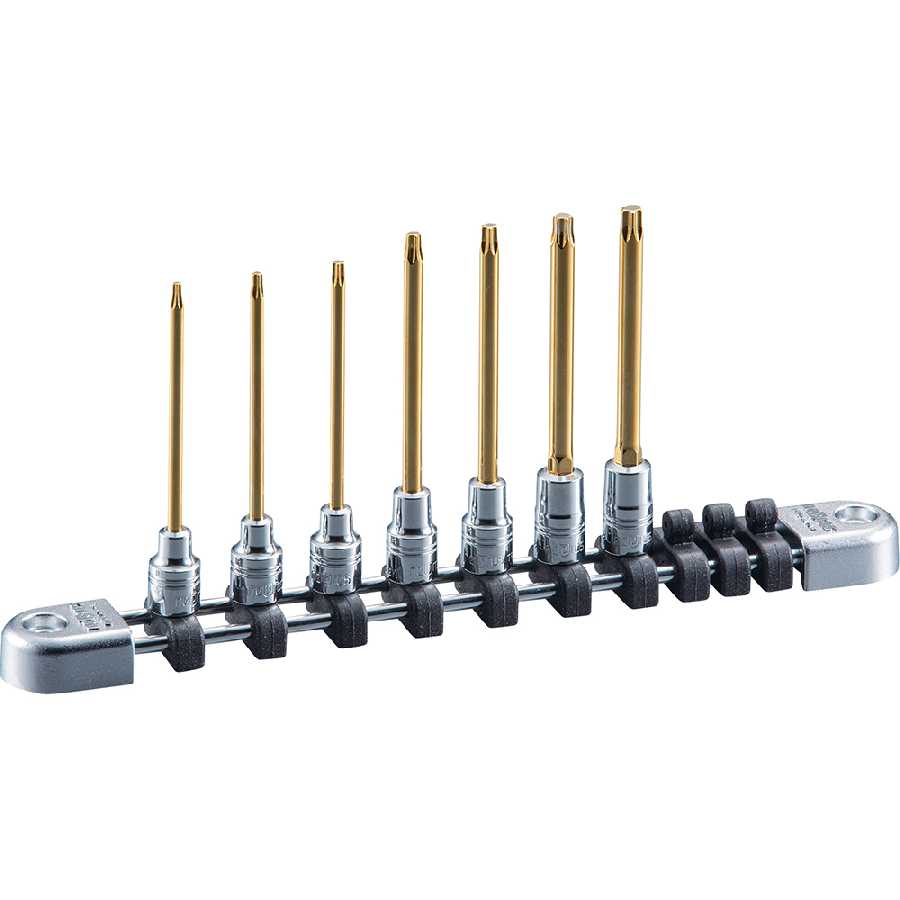 Socket Set 1/4" Drive Torx T-Type Long