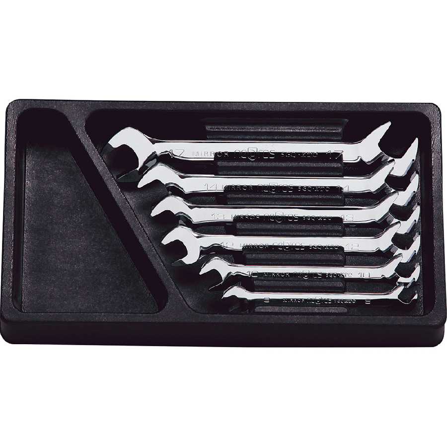 Wrench Set Open End Metric Angled 8