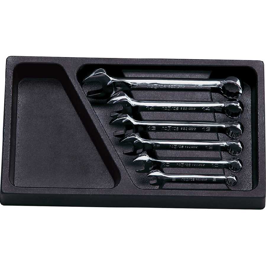 Wrench Set Combination Metric Short 12 pt 6 pc