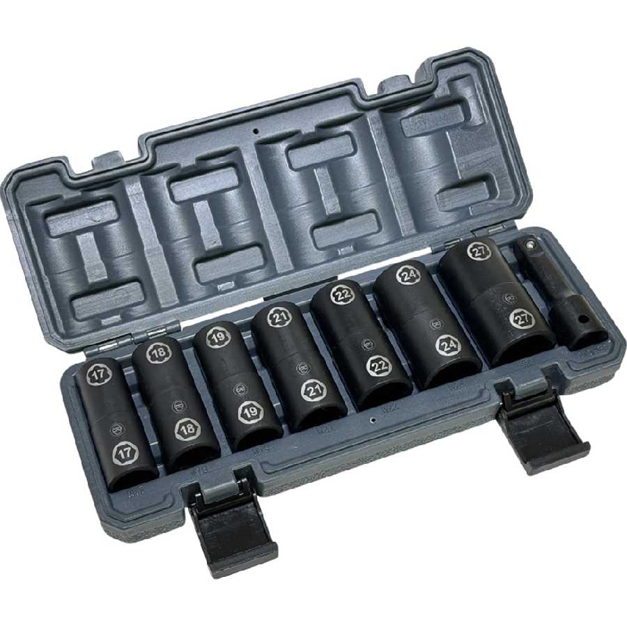 Hex & Twist Socket Set, 8 pc.