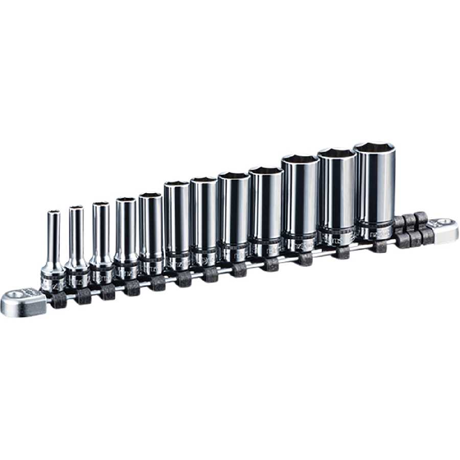 Metric Socket Set 3/8" Drive Deep 12 pc