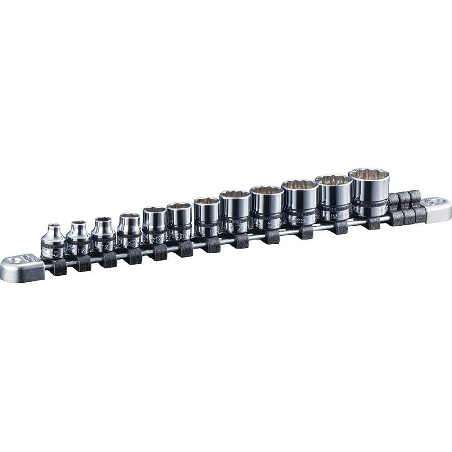 metric Socket Set 3/8" Drive 12 pc