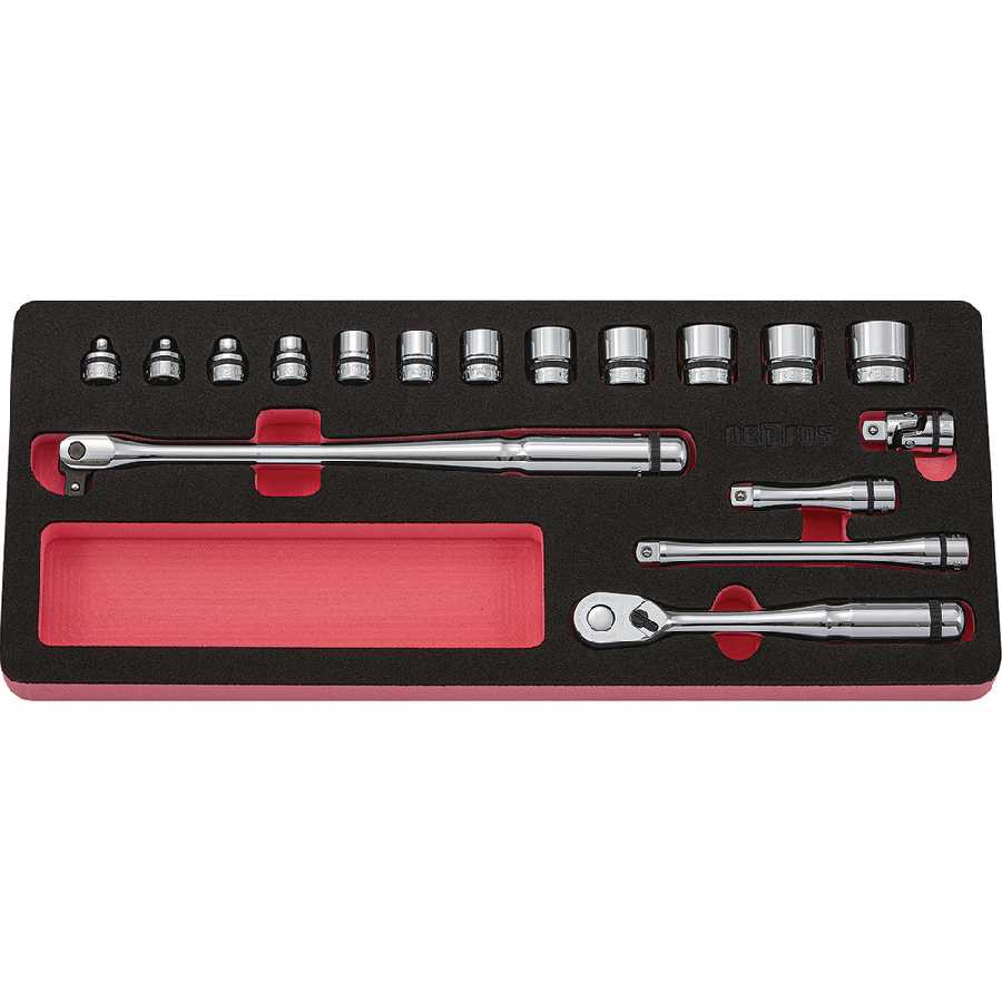 Socket Set 3/8" Drive 17 pc