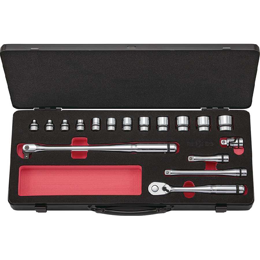 Metric Socket Set 3/8" Drive Case 17 pc
