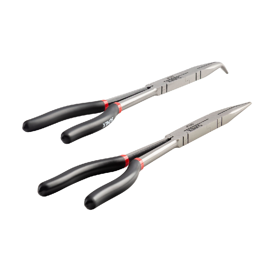 SUNEX 2 Pc. Long Reach Compound Joint Pliers Set