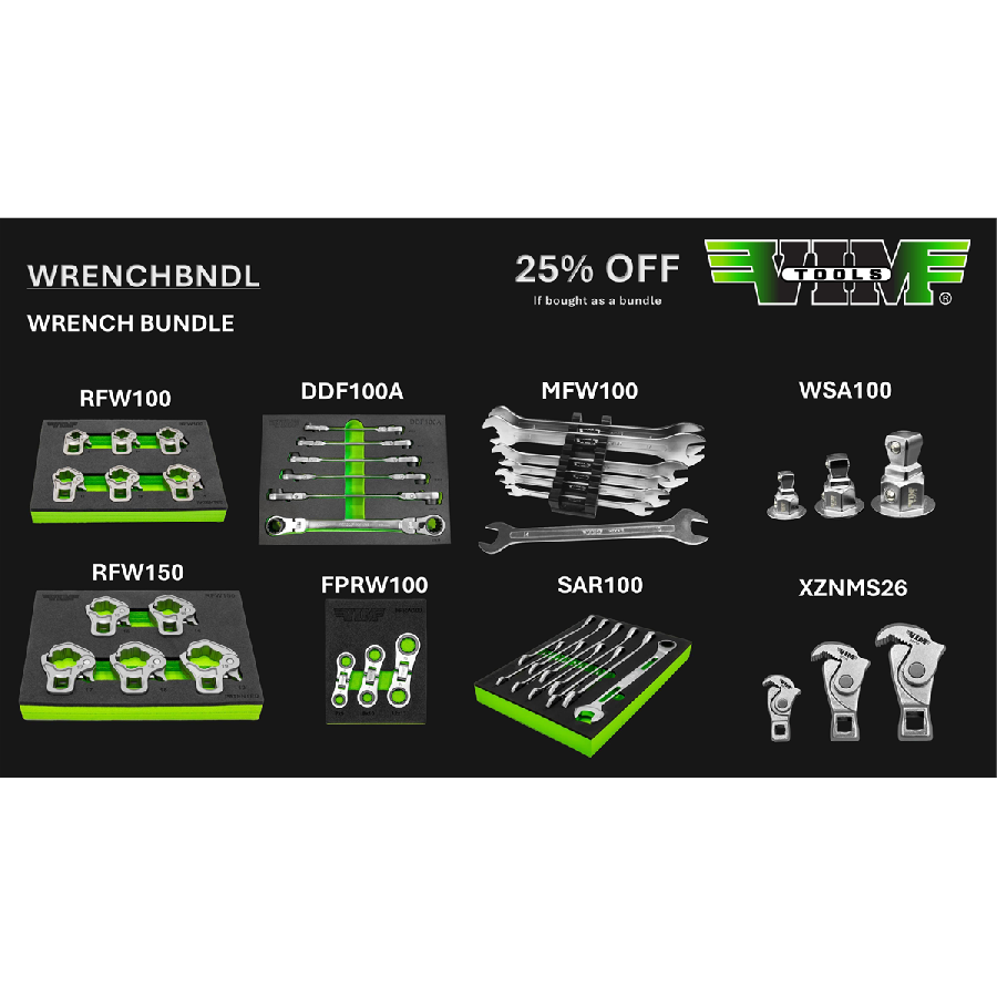 VIM Tools WRENCH BUNDLE ‐ RFW100, RFW150, DDF100A, FPRW10