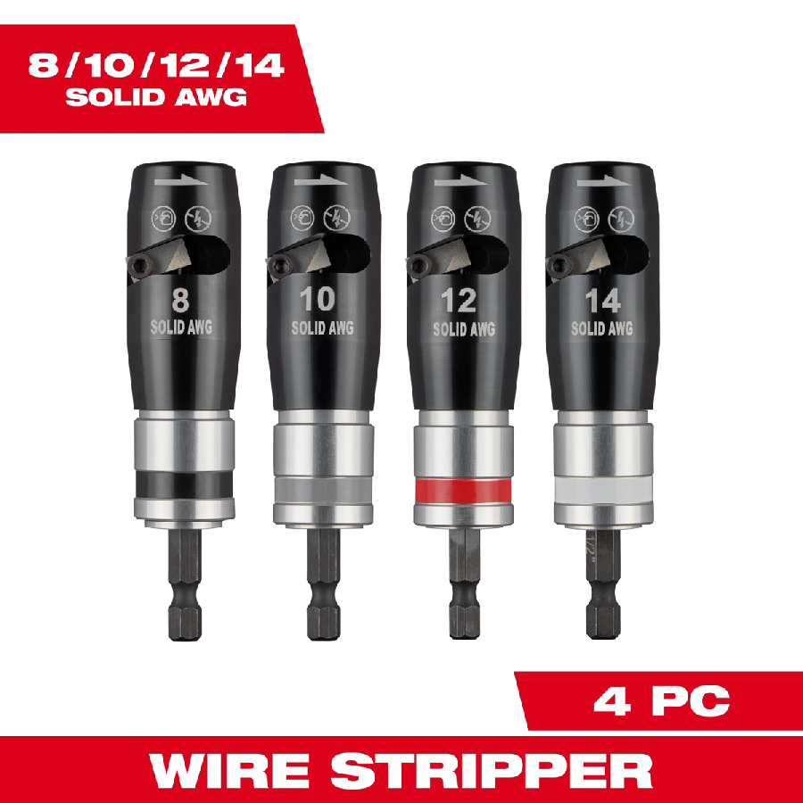 Milwaukee Tool 4 Piece Solid Wire Stripper Set