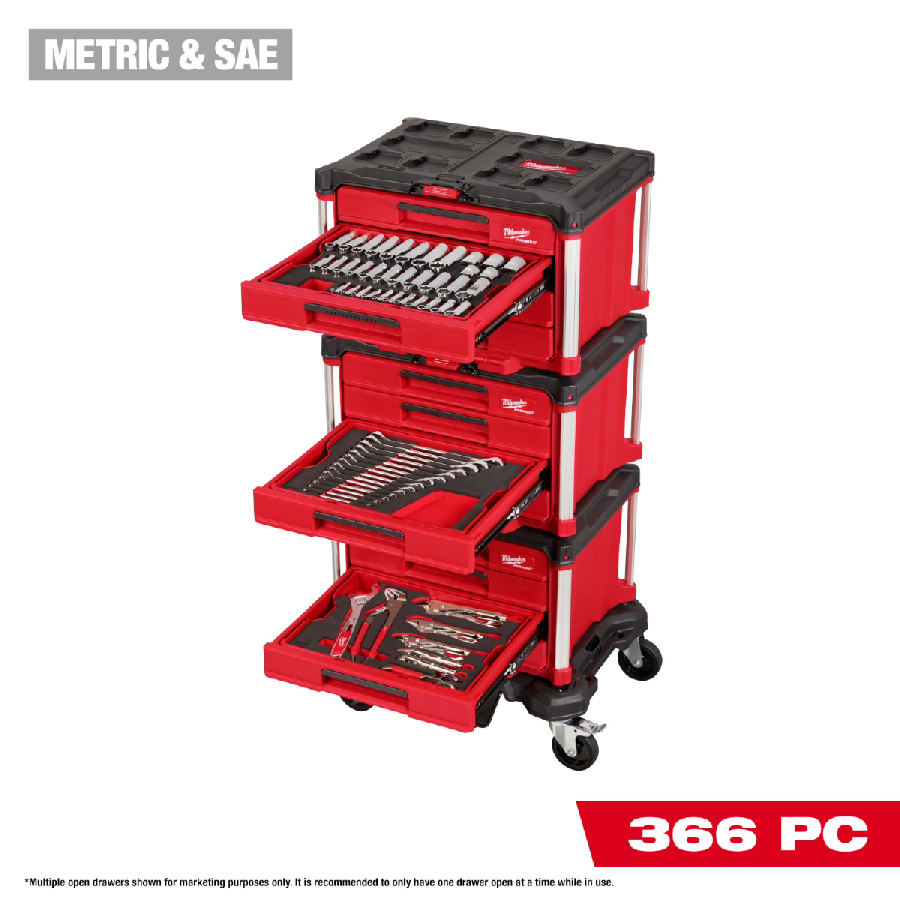 Milwaukee Tool 366 Piece Master Mechanics Hand Tool Set with PAC Milwaukee Tool 366 Piece Master Mechanics Hand Tool Set with PAC