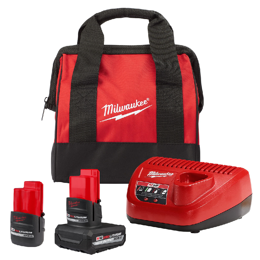 Milwaukee Tool M12 HIGH OUTPUT XC5.0 Starter Kit
