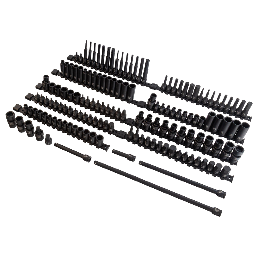 SUNEX 145 Piece 3/8" Dr Master Impact Socket Set